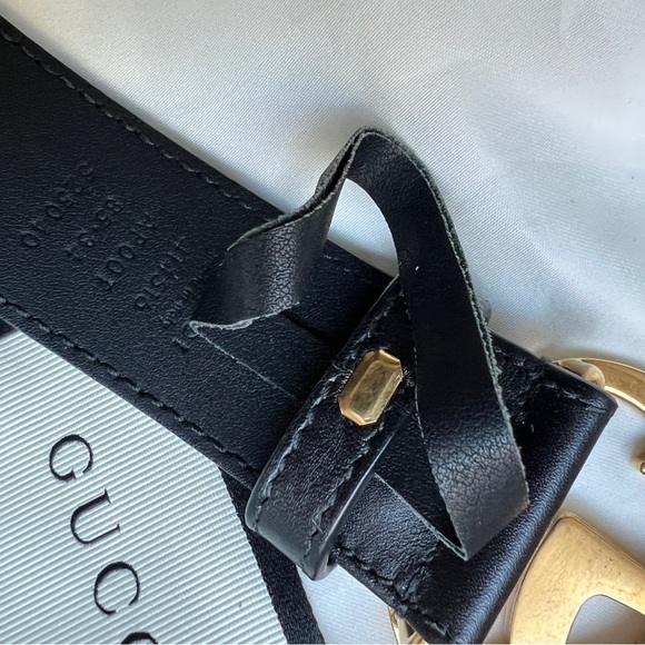 Gucci leather belt with double G buckle - Picture 5 of 7